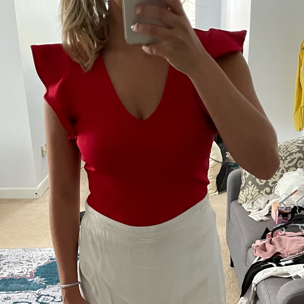 Flutter Sleeve Top